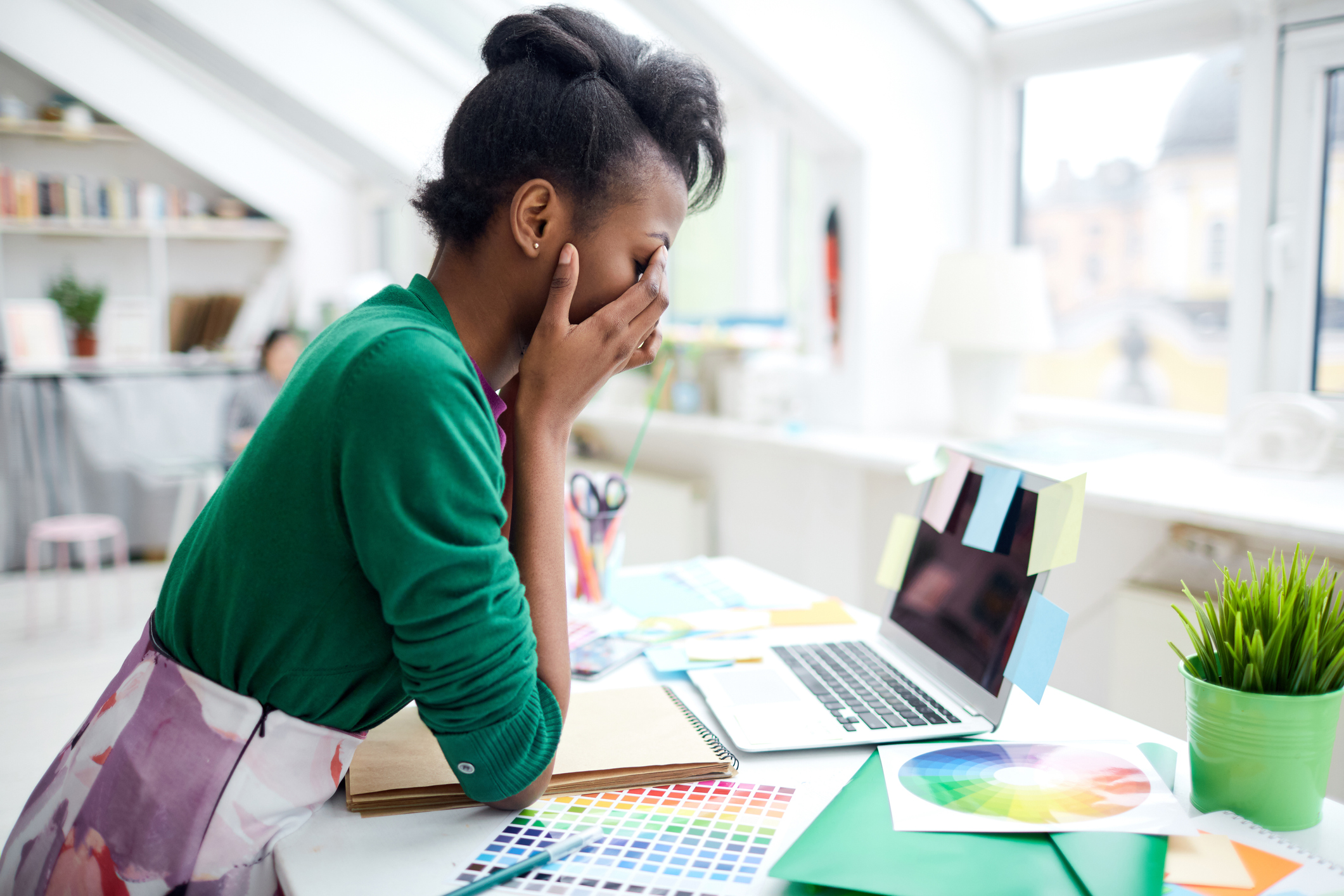 Women stressed at work